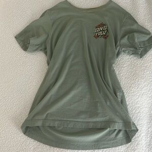 Women’s Sage Green Santa Cruz T-Shirt w/ Butterfly Design